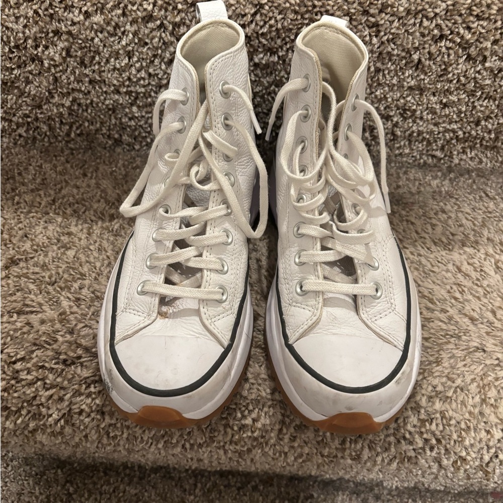 Converse Run Star Hike High-Top White Sneakers